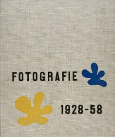 the logo for fotografie, 1932 - 58 is shown in blue and yellow