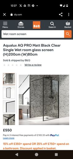 an ad for a bathroom remodeling company on the app store's website