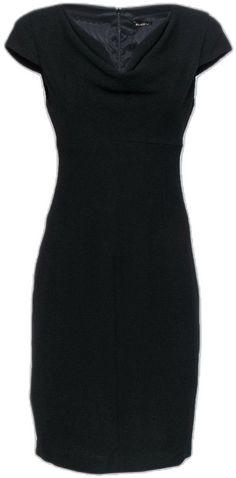 Current Boutique-Black Halo - Black Textured Cowl Neck Sheath Dress Sz 8 Elegant V-neck Bodycon Dress With Back Zipper, Formal Mini Dress With Straight Neckline And Lining, Elegant Formal Bodycon Mini Dress, Elegant Bodycon Mini Dress For Formal Occasions, Classic Sheath Mini Dress For Party, Formal Solid Color Bodycon Mini Dress, Elegant V-neck Bodycon Wedding Dress, Elegant V-neck Bodycon Dress For Wedding, Elegant Formal Mini Bodycon Dress