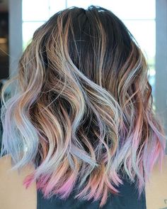 Pastel Rainbow Hair, Hair Color Pastel, Ombré Hair, Unicorn Hair, Ombre Hair Color, Pastel Hair, Summer Hair Color