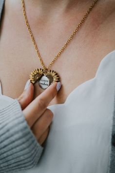 Did you know that Sunflowers are one of many flowers that carry and provide vital nutrients that are extremely helpful for keeping bees alive? This incredibly unique necklace serves as a symbol of strength, health, happiness, vitality, and prosperity, making it the perfect gift for the sunshine in your life! Adjustable Round Pendant Necklace For Best Friend, Inspirational Jewelry With Adjustable Chain As A Gift, Inspirational Jewelry With Adjustable Chain Gift, Meaningful Jewelry With Adjustable Chain As A Gift, Inspirational Adjustable Necklace For Personalized Gift, Spiritual Pendant Jewelry As Best Friend Gift, Spiritual Pendant Jewelry For Best Friend Gift, Meaningful Adjustable Necklace For Personalized Gift, Personalized Pendant Necklace For Best Friend