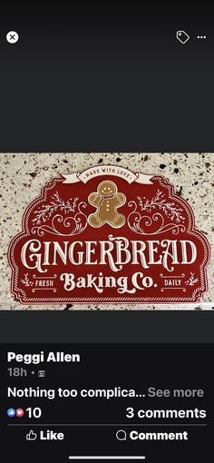 gingerbread baking co - screenshote on the app store's mobile page