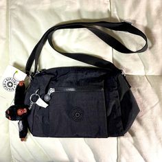 Brand New With Tags! Kipling Messenger Bag, Aesthetic Crossbody Bag, Kipling Crossbody Bag, Black Messenger Bag, Small Black Purse, Masc Women, Cute Grunge, Company Bag, Inside My Bag