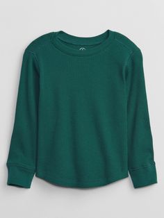 babyGap Waffle-Knit T-Shirt | Gap Factory Waffle Knit Sweater, Thermal Long Sleeve, Knit Long Sleeve, Simple Trendy Outfits, Knitted Tshirt, Baby Gap, The Gap, Waffle Knit, Trendy Outfits