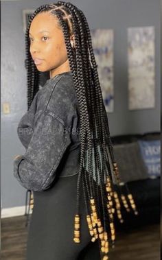 Big Braids Hairstyles, Jumbo Knotless, Protective Style Braids, Black Women Braids, Large Box Braids, Braids Boxbraids, Knotless Box Braids