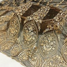 Gold Lace Fabric, Embroidered Flower Fabric, African Lace Fabric, Black Tulle Lace FabricWide : 51 inch（130cm) approx, It sold by 1 yard long. 1 yard (90cm*130cm) We will ship in 1 uncut pieces as long as more than 1 quantity.I think it is perfect for bridal gowns, wedding dress, haute couture, nigerian dress, dolls outfit, curtains and any sewing project which you dream.We offer special discounts for designers and wholesale orders!About the shipping,If select by gereral shipping, usually needs Gold Lace Fabric, Dress Ribbon, Tulle Embroidery, Embroidery Skirt, Embroidered Lace Fabric, Garment Fabric, Party Kleidung, Black Tulle, Soft Tulle