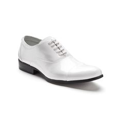 Add the perfect finishing touch to your formal attire with these handsome men's oxford dress shoes from the Stacy Adams Gala collection.Click this FOOTWEAR GUIDE to find the perfect fit and more!SHOE FEATURES Memory foam insole ensures lasting comfort SHOE CONSTRUCTION Manmade upper & outsole Leather lining Foam midsole SHOE DETAILS Cap toe Lace-up closure Memory foam footbed Size: 10 Wide. Color: White. Gender: male. Age Group: adult. Pattern: Solid. White Lace-up Formal Dress Shoes, Fitted Oxford Dress Shoes With Plain Toe, Classic Fitted Dress Shoes For Groom, White Pointed Toe Oxfords For Business, White Lace-up Dress Shoes For Semi-formal Occasions, White Round Toe Oxfords For Formal Occasions, Fitted Plain Toe Oxford For Semi-formal Occasions, Fitted Plain Toe Oxford Shoes For Semi-formal Occasions, White Pointed Toe Oxfords For Formal Occasions