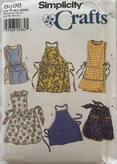 the sewing pattern is for aprons and overalls