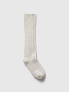 Soft, stretch knee-high boot socks.  Ribbed top.  Reinforced toe and heel.  For more fit and sizing info, check out our Size Guide. Socks For Boots, Stretch Knee High Boots, Tall Socks, How To Stretch Boots, Knee Socks, Ribbed Top, Boot Socks, Knee High Socks, Toddler Gifts