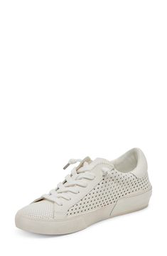 Allover perforations lighten the look and feel of this wardrobe-staple leather sneaker grounded by a chunky cupsole with layered details. Recycled leather upper/synthetic lining/recycled rubber sole Imported Recycled Rubber, Recycled Leather, Perforated Leather, Leather Sneakers, Wardrobe Staples, Slip On Sneaker, Womens Sneakers, Rubber Sole, Leather Upper