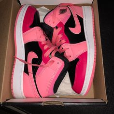 Brand New Air Jordan 1s Pinksicle Size 5y Fits Women’s 6.5. Only Reason I’m Selling Is Cus I Like To Size Up To Wear Really Thick Socks With Them , Otherwise They Fit Perfect. Shoe Is Deadstock And Will Not Be Released Again. Perfect For Back To School Or Everyday Wear. Send Offers Or Dm Offers Jordan Outfits Womens, Jordan 1 Pink, Mid Jordan 1, Jordan 1 Mids, Pink Jordans, Air Jordan 1s, Jordan Outfits, Jordan 1s, Shoes Air