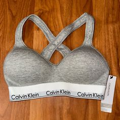 Gray Padded Bralette, Brand New With Tags Spring Stretch Calvin Klein Bra, Calvin Klein Seamless Spring Bra, Casual Bra, Calvin Klein Sports Bra, Boxers Women, Calvin Klein Bralette, Calvin Klein Outfits, Calvin Klein Ck One, Calvin Klein Bra