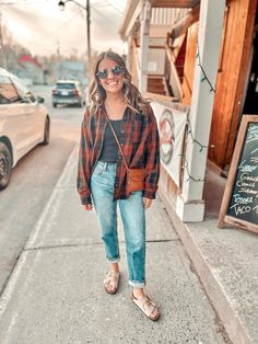 April Outfits – Marissa Wears an Outfit Fall Comfy Outfits 2024, Outfit Ideas Mom Style, Fall Sahm Outfits, 35 Year Old Mom Outfits, Fall Outfits Warm Weather Casual, Casual Outfits Flannel, Midsize Mom Fashion, Cute Fall Outfits Midsize, Cozy Plus Size Outfits