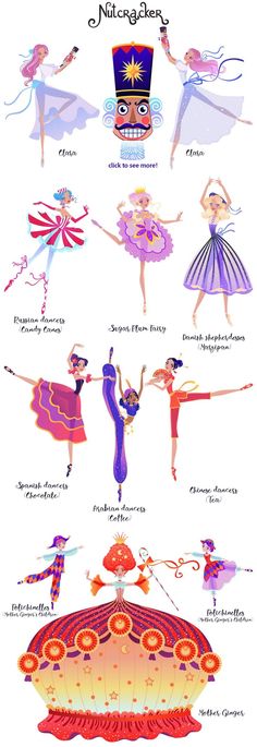 Nutcracker Inspiration, Nutcracker Ballet Costumes, Nutcracker Art, Animation Making, Nutcracker Image, Ballet Illustration, Nutcracker Characters, Chestnuts Roasting, Nutcracker Decor