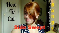 How To Cut Side Bangs Step By Step, How To Cut Side Bangs, Cut Side Swept Bangs, How To Cut Fringe, Harmonize Beauty, Bang Cut, Cut Side Bangs, Hairstyles Magazine, Diy Haircuts