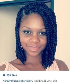 Box braid bob Crown Plait, Shoulder Length Box Braids, Bob Box Braids Styles, Braids Bob, Box Braids Bob, Style Bob, Cabello Afro Natural, Bob Braids Hairstyles, Braid Trends