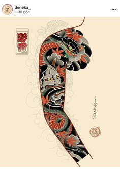 Japanese Leg Sleeve Tattoo Design, Full Leg Japanese Tattoo, Tato Joker, Voll Arm-tattoos, Japanese Leg Tattoo, Koi Tattoo Sleeve, Japanese Tiger Tattoo, Tattoo Japanese Style, Dragon Sleeve