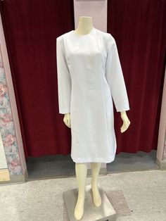 Princess Cut with modified A-line, Full back zipper, 2 hidden pockets White Uniform, Uniform Dress, Nursing Dress, Skull Cap, Dress Clothes For Women, Princess Cut, Dress White, White Dress, A Line