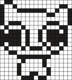 a black and white crossword pattern with squares