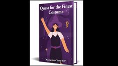 the book cover for quest for the first costume with an image of a woman wearing a witches hat