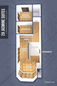 the floor plan for an apartment