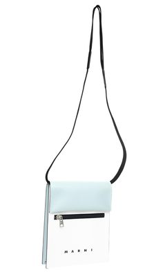 Marni two-tones tribeca shoulder bag material: 100% polyester italy White Streetwear Bag With Adjustable Strap, Marni Tropicalia Bag Outfit, White Nylon Shoulder Bag For On-the-go, Marni Trunk Bag, Marni Crossbody Bag, Mens Crosses, White Bag, Shoulder Bag