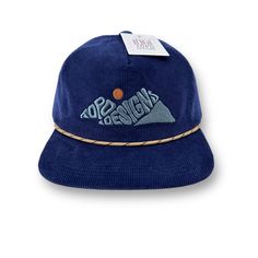 Topo Designs Corduroy Trucker Hat Become The Ultimate Peakbagger Whether You Reach The Top Or Not. This Corduroy Hat Features A 5-Panel Structured Silhouette, With An Embroidered Custom Front Design, And An Adjustable Quick-Release Back Closure. 5-Panel, Soft-Structured, Medium Rise Custom Topo Designs "Rugged Peaks" Embroidered Graphic Paracord Brim Adjustable Webbing Quick-Release Back Closure Materials: 100% Cotton Size: One Size Corduroy Hat, Topo Designs, Hat Design, Front Design, Quick Release, Paracord, Hat Designs, Blue Orange, Hats For Men