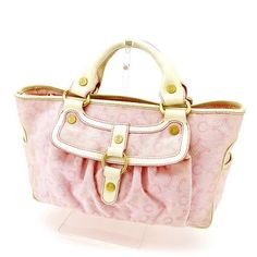 Celine Blason Canvas Leather Handbag Pink White Width: Approx. 31.0cm Height: Approx. 20.4cm Depth: Approx. 13.5cm Handle: Approx. 9.0cm From The Main Body Pink Celine Bag, Gold Canvas, Celine Handbags, Back Bag, Celine Bags, Pretty Bags, Celine Bag, Branded Handbags, Cute Bags