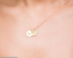 Dainty Initial Necklace ! Personalized necklace; initial jewelry also makes a perfect bridesmaid gift for her , shiny and minimalist  ♡Please simply send us a photo of your desired fingerprint, taken with ink, pencil or other methods via ''Ask A Question'' and click on ''Attach Image'' to attach your photo. We will be easily able to link your photo to your order.You can check the below link to see how you can take a fingerprint photo easily;https://www.wikihow.com/Take-a-Fingerprint-with-a-Penci Delicate Gold Initial Necklace For Wedding, Delicate Initial Necklace With Round Pendant As Gift, Delicate Initial Necklace With Round Pendant, Delicate Round Pendant Initial Necklace As Gift, Minimalist Initial Pendant Charm Necklace For Wedding, Initials Round Pendant Charm Necklace For Wedding, Dainty Initials Charm Necklace For Wedding, Minimalist Initial Pendant Necklace For Wedding, Dainty Initial Necklace With Round Pendant For Wedding