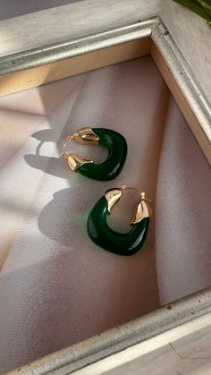 Express your individuality with earrings that resonate with your personal style. Whether you prefer minimalist elegance or bold, statement pieces, our collection invites you to curate your own narrative through the language of jewelry. 𝐌𝐀𝐓𝐄𝐑𝐈𝐀𝐋: 18k Gold filled and Lightweight green acrylic. 𝐂𝐀𝐑𝐄 𝐓𝐈𝐏𝐒: Avoid contact with moisture (water, perfume and other chemicals) Mostly take off jewelry when exercising, showering, sleepingWhen not in use store your pieces in the jewelry bag or box. Water Perfume, Jewelry Bag, Green Earrings, Jewelry Bags, Care Tips, Statement Pieces, Chemicals, Gold Filled, Personal Style