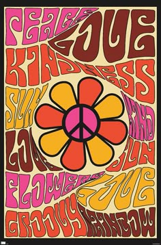 Show love, spread love, and bring positivity into your home with this Peace Love and Kindness Poster. Adding this poster to your home decor is a great way to spread the good vibes and keep your room looking cool. Officially licensed Dimensions: 34" H x 23" W Material: Paper Imported Kindness Wall, Kindness Poster, Wall Poster Prints, Love And Kindness, Hippie Peace, Barn Wood Frames, Wall Art Collection, Vintage Hippie, Trends International