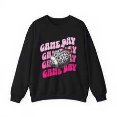 Excited to share the latest addition to my #etsy shop: Pink Coquette Game day Football Season Unisex Sweatshirt, Disco Football with Bow, Cute Funny Design, Gift for Sports Fans, Crewneck https://etsy.me/4eSHIe2 #pinksweatshirt #coquettesweatshirt #discosweatshirt #cutesweatshirt #funnysweatshirt #heavyblendjumper #crewneckpullover #pinkpullover #bowdesignjumper Trendy Game Day Crew Neck Sweatshirt, Trendy Crew Neck Sweatshirt For Game Day, Pink Varsity Tops For Game Day, Pink Long Sleeve Sweatshirt For Sports Events, Pink Crew Neck Sweatshirt For Sports Season, Sporty Pink Tops For Game Day, Pink Crew Neck Sweatshirt For School Spirit, Pink Letter Print Sweatshirt For Sports Season, Pink Tops For School Spirit Streetwear