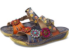 L'Artiste by Spring Step Ariala | Zappos.com L'artiste By Spring Step, Turquoise Jewelry Native American, Turquoise Jewelry, Product Reviews, Women's Shoes, Heel Height, Leather Upper, Hand Painted, Women Shoes