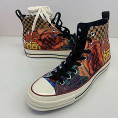 Converse Chuck 70 HI "JFG" Tee Design Mens Size 9 Shoes BLK-Multi 25170646C NoLid. Converse Chuck 70, Chuck 70, Converse Chuck, Swag Shoes, Sneakers Men Fashion, Converse High Top Sneaker, Converse Chuck Taylor High Top Sneaker, Tee Design, Shoe Game