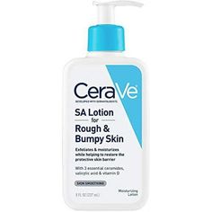 Developed with dermatologists, skin smoothing CeraVe Renewing SA Lotion has a unique lightweight formula that exfoliates and moisturizes while helping to restore the protective skin barrier. Salicylic acid exfoliates and softens to smooth rough skin, lactic acid exfoliates to renew skin's surface and three essential ceramides (1, 3, 6-II) help to restore the protective skin barrier. *Non-comedogenic *Fragrance-free *Hypoallergenic *Gentle, non-irritating formula Key Ingredients: *Salicylic Acid: Cerave Sa Lotion, Rough And Bumpy Skin, Rough Bumpy Skin, Healing Ointment, Keratosis Pilaris, Bumpy Skin, Vitamins For Skin, Oily Skin Care, Moisturizing Lotions