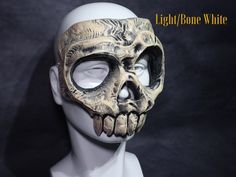 "3D Printed/Hand Painted Vampire Skull Mask 3D printed skull mask is hand painted and no 2 will be exactly alike, made specially for you. Perfect for cosplay, Halloween, or special event. It is a lightweight mask but strong and good quality. The design is made so you can communicate with no problem. Occasions: Halloween | Cosplay | Ball | Carnival | Party | Gift | Costume Party | Festival | and pranks :\") Description : Size: 6 x 6 inches - average mask size, fits most. If you require a smaller Punk Masks And Prosthetics For Halloween Themed Events, Alternative Halloween Cosplay Masks And Prosthetics, Fitted Gothic Masks And Prosthetics For Halloween, Punk Masks And Prosthetics For Halloween, Halloween Masquerade Skull Mask And Prosthetics, Gothic Fitted Masks And Prosthetics For Halloween, Gothic Skull Masks And Prosthetics For Halloween, Fantasy Skull Mask For Halloween, Gothic Skull Mask And Prosthetics For Costume