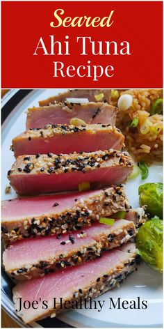 the cover of seared ah tuna recipe