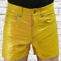 A high-quality genuine leather Shorts pant is a must in every men wardrobe. You can find real leather Shorts for men at Leather Trend at very affordable prices. If you feel a little creative or know exactly what you want, you can even design your own leather Shorts pants online @Leather trend , we are all about customization any design of your choice also . We want you to feel at the top of the world whenever you are wearing one of our appealing and stylish leather Pants for men. FEATURES *OUTSIDE MATERIALS: 100% Lambskin Genuine Leather. *INSIDE MATERIALS: Premium Satin linings. *HARDWARE: Hand Polished Metal hardware. FEATURES 1.DO NOT WASH AND TUMBLE DRY OR DRY CLEAN. 2.DO NOT IRON. 3.CLEAN IN PROFESSIONAL LEATHER CARE CENTRE. Leather Shorts Men, Leather Pants For Men, Gents Pants, Men Wardrobe, Short Cuir, Leather Trend, Black Leather Shorts, Mens Leather Pants, Leather Pant