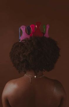 Pelo Afro, Brown Background, Black Women Art