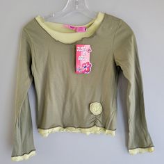 Nwt "Just A Girl" Brand Long Sleeve Top Size 10/12 Stretch Long Sleeve Tops For Playwear, Trendy Stretch Tops For Playwear, Fitted Long Sleeve Tops For Playwear, Fitted Tops For Fall Playwear, Playful Fitted Tops For Fall, Just A Girl, Just Girl Things, Kids Shirts, Long Sleeve Top