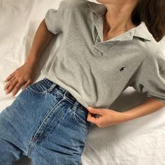 Ralph Lauren Polo Outfits, Short Sleeve Outfits For School, Short Sleeve Outfits, Polo Ralph Lauren Outfits, Ralph Lauren Womens Clothing, Polo Shirt Outfits, Look Plus Size, Outfit Jeans