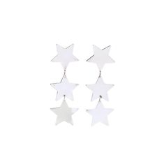 These stunning long star earrings in sterling silver will take your look to the next level! Crafted from tarnish-resistant sterling silver, these star earrings measure 3.75 inches in length and feature a dangling star shape that will certainly turn heads. Whether you're looking to add a bit of star power to a casual outfit or want to add a touch of sparkle to a formal ensemble, these silver star earrings will add a glamorous finish. Length: 3.75 in. Width: 1.25 in. Weight: 10.7 dwts. / 16.6 grams Metal: Sterling Silver (tested) Ring Sizings & Modifications: *Please reach out before your purchase for pricing and timeframe expectations for all ring sizings and modifications. A Couple Of Things to Note: * This is a vintage item and may show signs of wear. It has been cleaned. * Please feel fr Star Dangle Earrings, Silver Star Earrings, Earrings Star, Cute Bracelets, Etsy Earrings Dangle, Earrings Sterling Silver, Silver Stars, Star Earrings, Outfit Casual