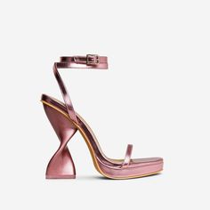 Reala Heels- Black – Head Over Heels: All In One Boutique Dream Boutique, Glass Dolls, Ego Shoes, Pink Aura, Party Heels, Pink Metallic, Pink Pumps, Open Toed Heels, Spike Heels