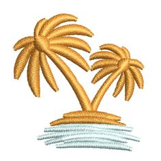 Summer Emblem with Palm Trees digitized embroidery design Digitized Embroidery Designs, Digital Embroidery, Palm Trees, Embroidery Design, Embroidery Designs, Trees, Embroidery, Plus Size, Hats