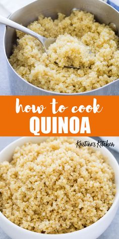 how to cook quinoa in a bowl with spoon