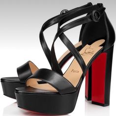 Christian Louboutin Loubi Bee Alta 130 Black Sandals: A Stylish And Iconic Pair Of High-Heeled Sandals From The Luxury Brand. These Sandals Feature: Heel Height: The Heels Are 130mm (5 Inches), Providing A Dramatic Lift. Platform: These Sandals Have A 1.5 Inch Platform Under The Front Part Of The Foot, Making The High Heel More Comfortable To Wear. Black Leather: The Loubi Bee Alta Sandals Are Made From High-Quality Black Leather, Giving Them A Sleek And Elegant Look. Signature Red Sole: As With Luxury Evening Sandals With Red Sole, Black Sandals With Red Sole And Ankle Strap, Formal Sandals With Round Toe And Red Sole, Designer Sandals With Red Sole For Evening, Formal Sandals With Red Sole And Round Toe, Designer Evening Sandals With Red Sole, Designer Formal Sandals With Red Sole, Luxury Red Sole Open Toe Heels, Luxury Open Toe Heels With Red Sole