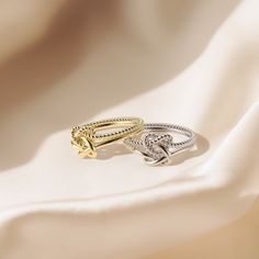 “Double Knotted Ring” is inspired by Ecclesiastes 4:9-10, where the intertwined knots symbolize an unbreakable bond between two souls. This sacred connection represents the strength and support found in love, faith, and unity. This meaningful ring is an ideal gift for anyone who values the power of love and faith, whether it's for a partner, friend, or family member. The accompanying sweet message card serves as a gentle reminder of mutual support."Two are better than one because they have a goo Ecclesiastes 4 9 10, Ecclesiastes 4:9-10, Two Are Better Than One, Meaningful Rings, Gold Knot Ring, Love And Faith, Sweet Message, Jewelry Knots, Power Of Love