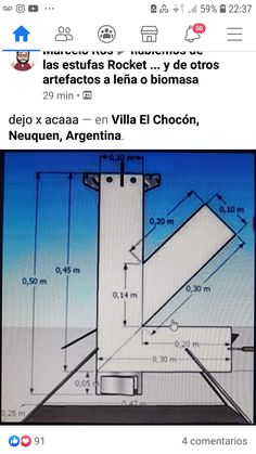 an image of a screen shot of a building with measurements on the front and back