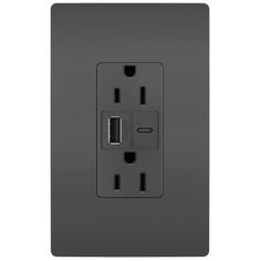 an electrical outlet on a white background