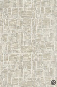 a beige and white wallpaper with small squares on it's sides, in the middle